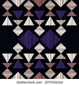 yegua mexicana. Navajo. Patrón sin foco. Diseño con eclosión manual. Textil. Ornamento étnico de boho. Ilustración vectorial para diseño web o impresión.
