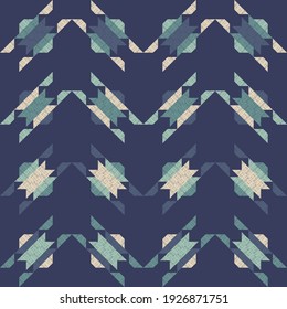 Mexican plaid. Seamless pattern. Design with manual hatching. Textile. Ethnic boho ornament. Vector illustration for web design or print.