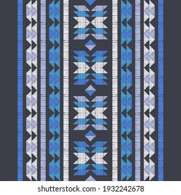 yegua mexicana. Patrón sin foco. Diseño con eclosión manual. Textil. Ornamento étnico de boho. Ilustración vectorial para diseño web o impresión.