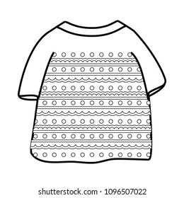 Mexican poncho icon 