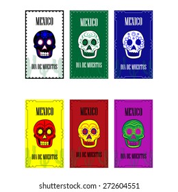 Mexican poster set. Dia de Muertos/ Day of the death