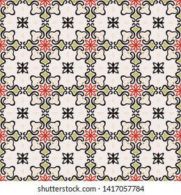 Mexican pottery Talavera. Portuguese tile azulejo. Damask floral background. Turkish ornament, Moroccan mosaic. Spanish porcelain. Ceramic dishes, folk print. Mediterranean wallpaper. Art Deco.