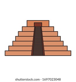 Mexican Pyramid Design Mexico Culture Tourism Stock Vector (Royalty ...