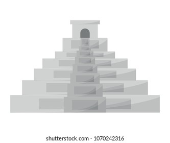Mexican pyramid icon