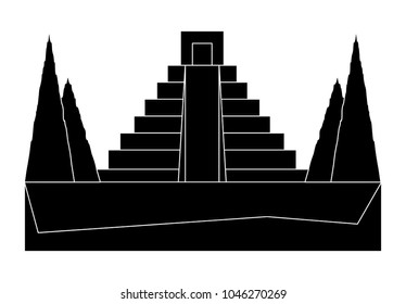 Mexican pyramids design