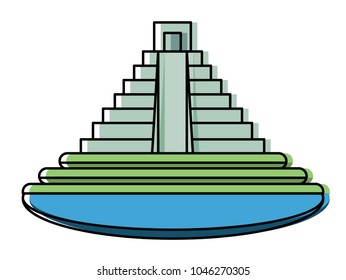 Mexican pyramids design
