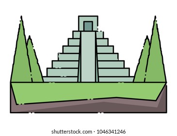 Mexican pyramids design