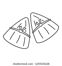 Mexican quesadilla icon. Outline mexican quesadilla vector icon for web design isolated on white background