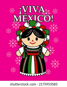 Mexican Rag Doll Illustration Text Stock Vector (Royalty Free ...