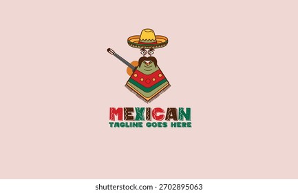 Logotipo mexicano del diseño del Vector del restaurante