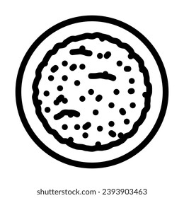 mexican rice mexican cuisine line icon vector. mexican rice mexican cuisine sign. isolated contour symbol black illustration