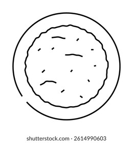 mexican rice mexican cuisine line icon vector. mexican rice mexican cuisine sign. isolated contour symbol black illustration