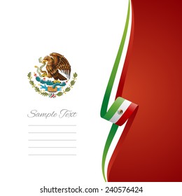 Mexican right side brochure cover vector