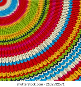 Mexican rug background. Serape stripes in various colors.