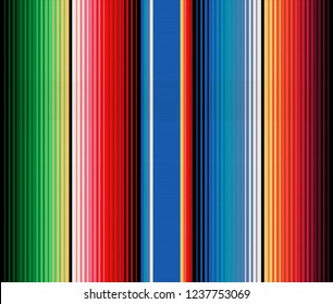 mexican rug pattern. serape stripes vector. detail background with mexican colors.