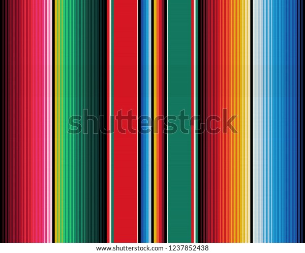mexican rug pattern. serape stripes vector.\
detail background with mexican\
colors.