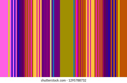 Mexican Sarape, Multicolor Striped Background