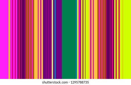 Mexican Sarape, Multicolor Striped Background