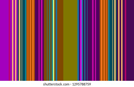 Mexican Sarape, Multicolor Striped Background