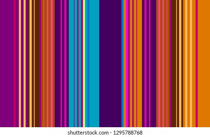 Mexican Sarape, Multicolor Striped Background
