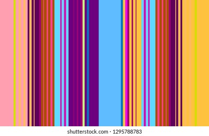 Mexican Sarape, Multicolor Striped Background