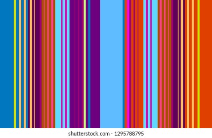 Mexican Sarape, Multicolor Striped Background
