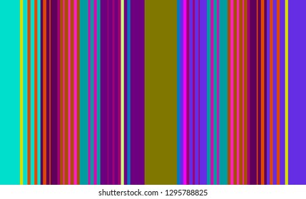 Mexican Sarape, Multicolor Striped Background