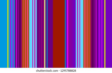Mexican Sarape, Multicolor Striped Background