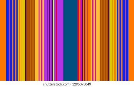 Mexican Sarape Pattern, Multicolor Pattern, Striped Background
