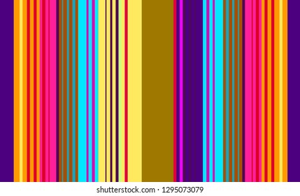 Mexican Sarape Pattern, Multicolor Pattern, Striped Background