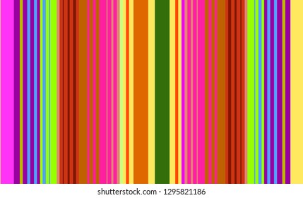 Mexican Sarape, Striped Multicolor Background