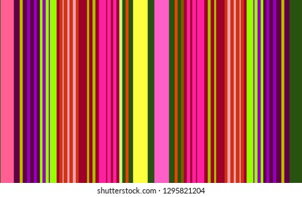 Mexican Sarape, Striped Multicolor Background