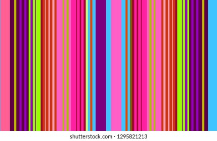 Mexican Sarape, Striped Multicolor Background