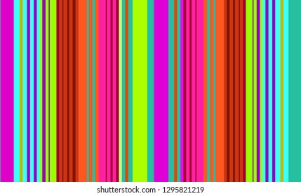 Mexican Sarape, Striped Multicolor Background