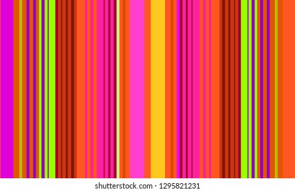 Mexican Sarape, Striped Multicolor Background