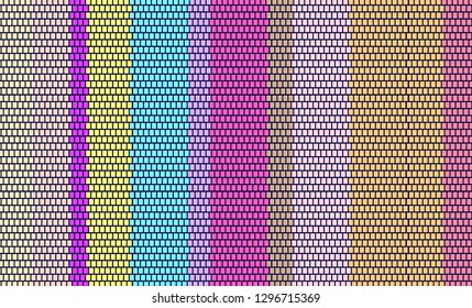 Mexican Sarape, Striped Multicolor Background