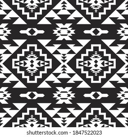 Mexican seamless pattern. Aztec, Navajo geometric print.  Ethnic design wallpaper, fabric, cover, textile, rug, blanket.