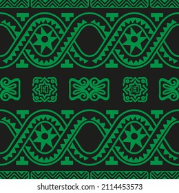 mexikanisches nahtloses Muster. Aztec, geometrischer Ausdruck von Navajo. Ethnische Tapete, Stoff, Deckel, Textil, Teppich, Decke.
