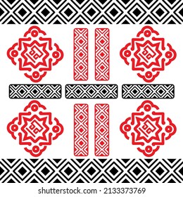 mexikanisches nahtloses Muster. Aztec, geometrischer Ausdruck von Navajo. Ethnische Tapete, Stoff, Deckel, Textil, Teppich, Decke.