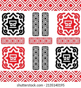 Mexican seamless pattern. Aztec, Navajo geometric print. Ethnic design wallpaper, fabric, cover, textile, rug, blanket.