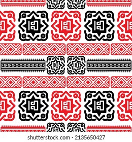 Mexican seamless pattern. Aztec, Navajo geometric print. Ethnic design wallpaper, fabric, cover, textile, rug, blanket.