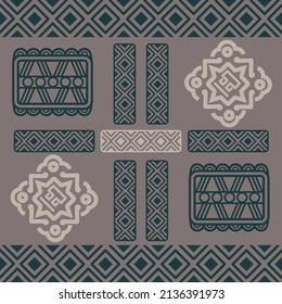Mexican seamless pattern. Aztec, Navajo geometric print. Ethnic design wallpaper, fabric, cover, textile, rug, blanket.