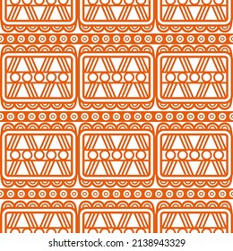 mexikanisches nahtloses Muster. Aztec, geometrischer Ausdruck von Navajo. Ethnische Tapete, Stoff, Deckel, Textil, Teppich, Decke.