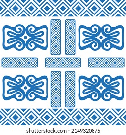 Mexican seamless pattern. Aztec, Navajo geometric print. Ethnic design wallpaper, fabric, cover, textile, rug, blanket.