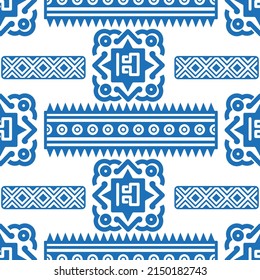 Mexican seamless pattern. Aztec, Navajo geometric print. Ethnic design wallpaper, fabric, cover, textile, rug, blanket.