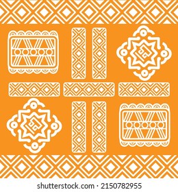 Mexican seamless pattern. Aztec, Navajo geometric print. Ethnic design wallpaper, fabric, cover, textile, rug, blanket.
