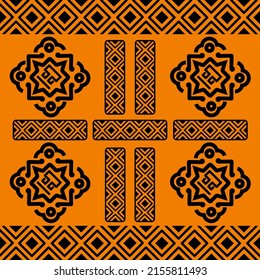 Mexican seamless pattern. Aztec, Navajo geometric print. Ethnic design wallpaper, fabric, cover, textile, rug, blanket.