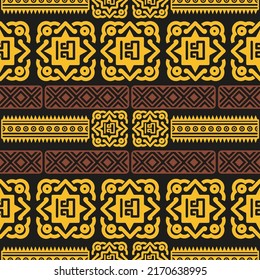 mexikanisches nahtloses Muster. Aztec, geometrischer Ausdruck von Navajo. Ethnische Tapete, Stoff, Deckel, Textil, Teppich, Decke.
