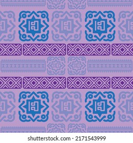 Patrón mexicano sin costuras. Impresión geométrica azteca, navajo. Papel pintado de diseño étnico, tela, cubierta, textil, alfombra, manta.
