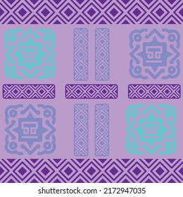 Patrón mexicano sin costuras. Impresión geométrica azteca, navajo. Papel pintado de diseño étnico, tela, cubierta, textil, alfombra, manta.
